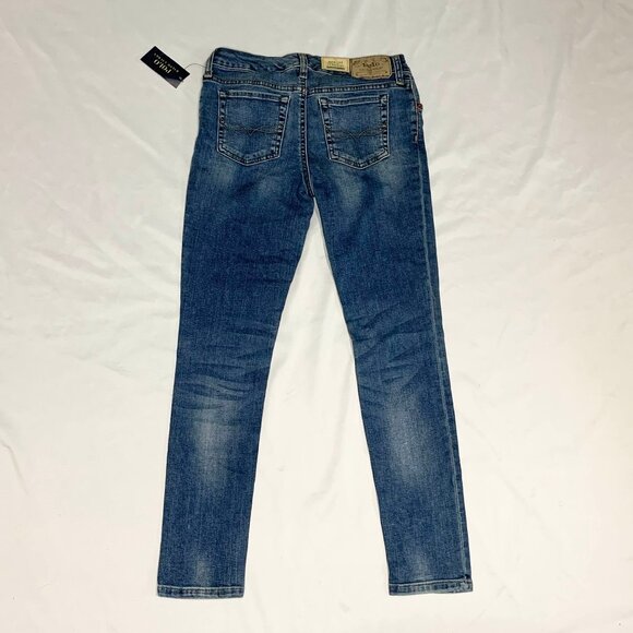 NWT VTG Y2K Polo Ralph Lauren Jeans Women's XS Blue Bowery Straight Low Rise - Picture 13 of 14